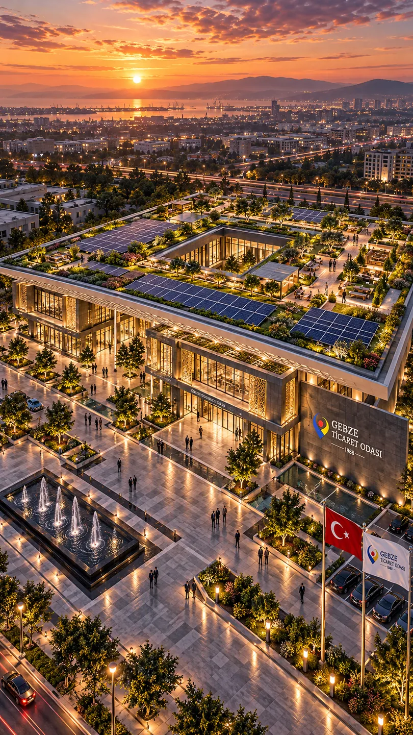 The new GTO service building, aerial view (illustrative image, made with ai)