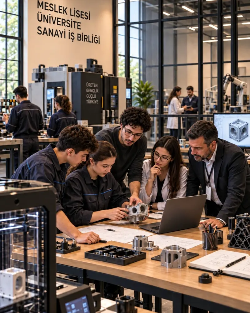 Bringing education and industry together (illustrative image)